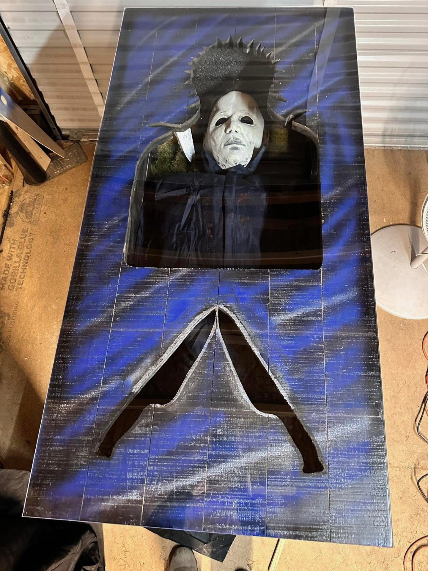 Michael Myers shadow box coffee table